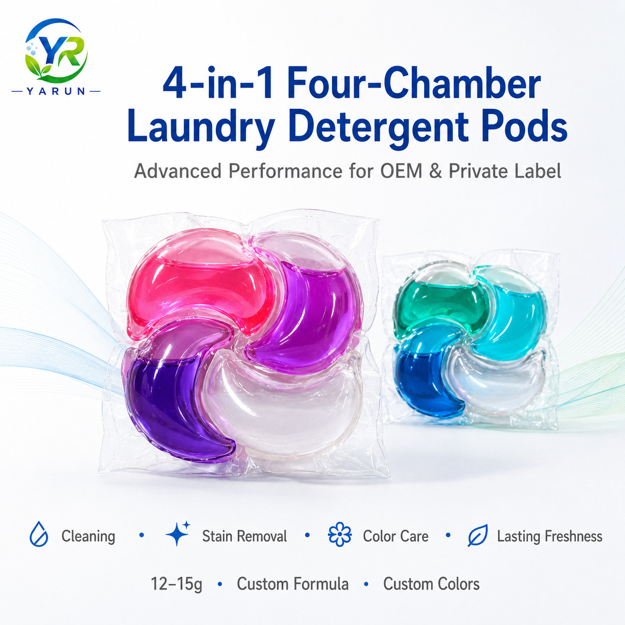 AquaCore 4-in-1 Four-Chamber Laundry Detergent Pods