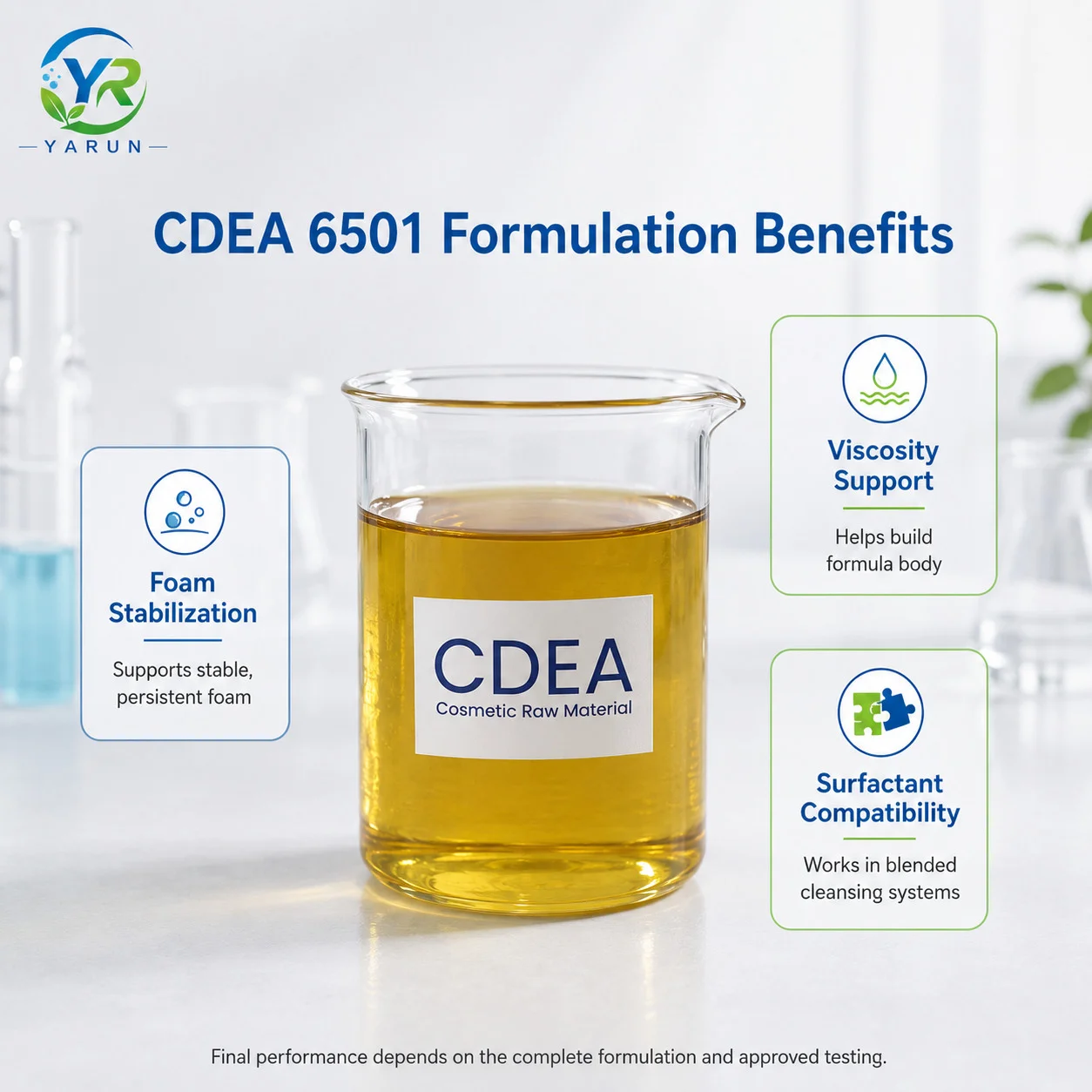 CDEA 6501 Cocamide DEA Foam Booster and Thickener