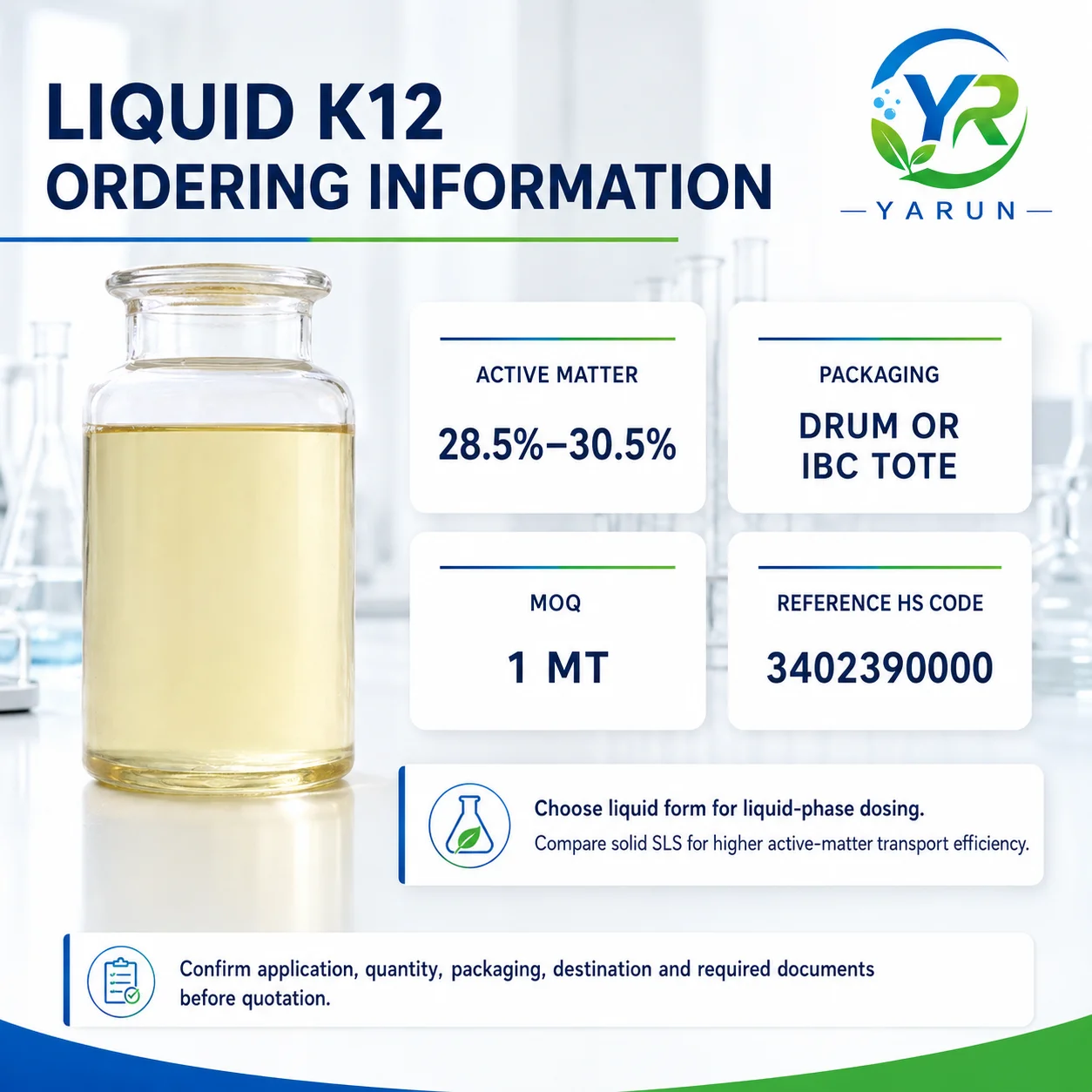 SLS Liquid 30% (Liquid K12) – Latex Grade