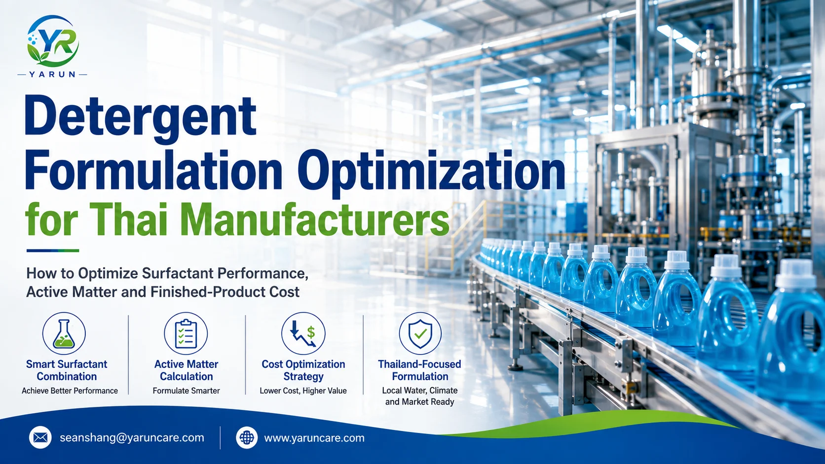 Detergent Formulation Optimization in Thailand: How to Select SLES, LABSA, AOS and SLS