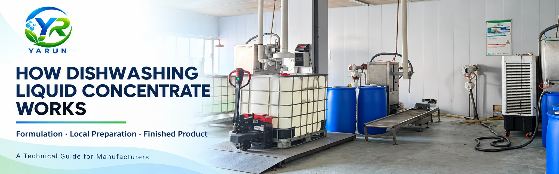 How Dishwashing Liquid Concentrate Works: A Guide for Manufacturers